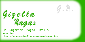 gizella magas business card